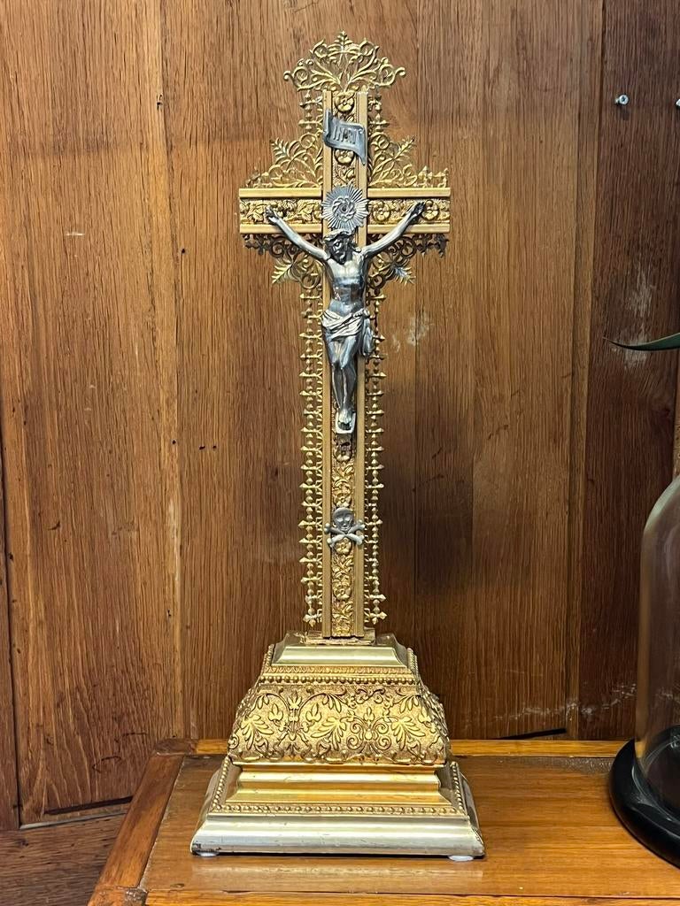 Oud religieus oblject kruis, Antiek en Kunst, Antiek | Religie, Ophalen of Verzenden