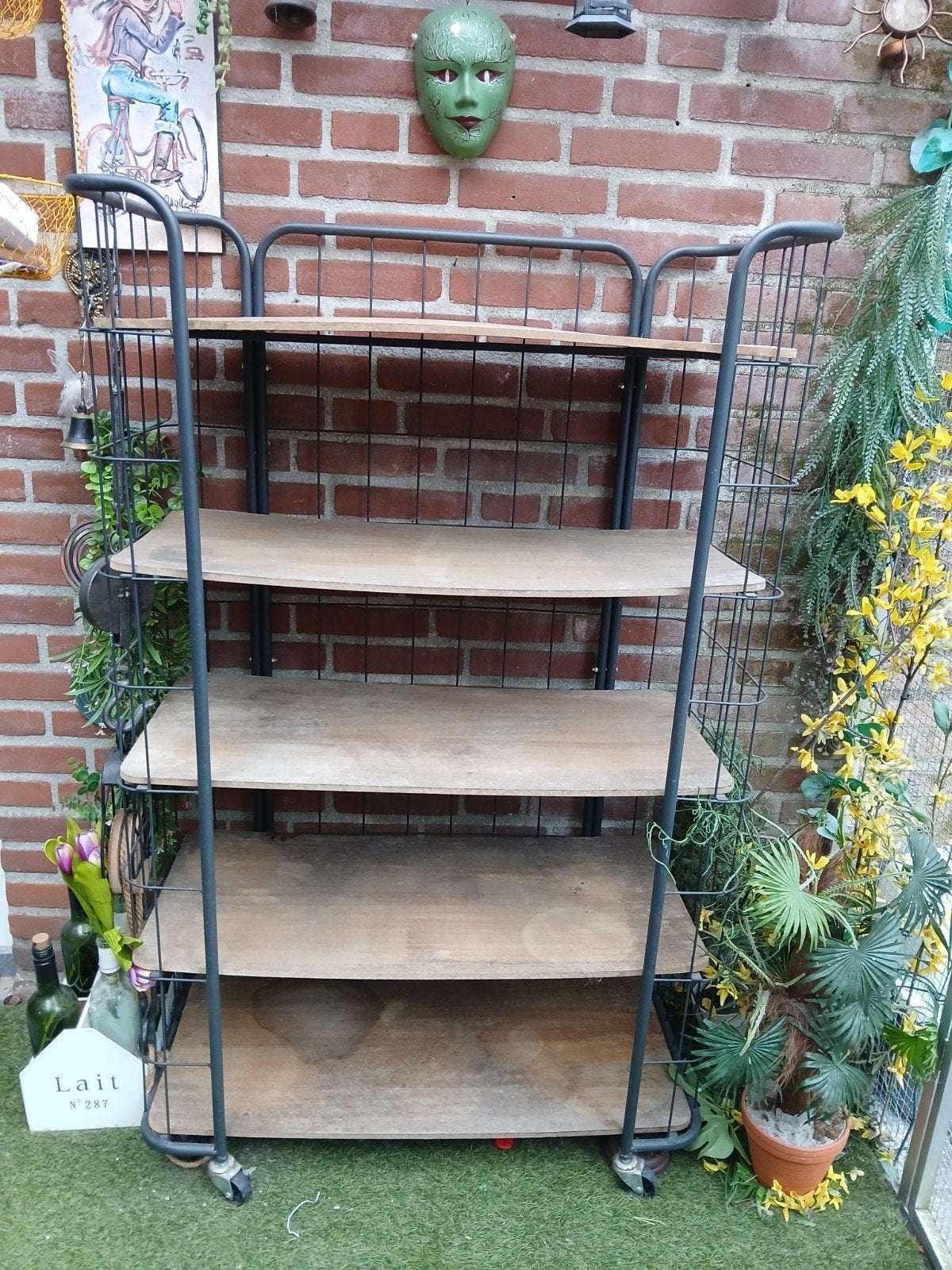 Grote bakkerskast / industriële stellingkast op wielen, Ophalen of Verzenden, Gebruikt