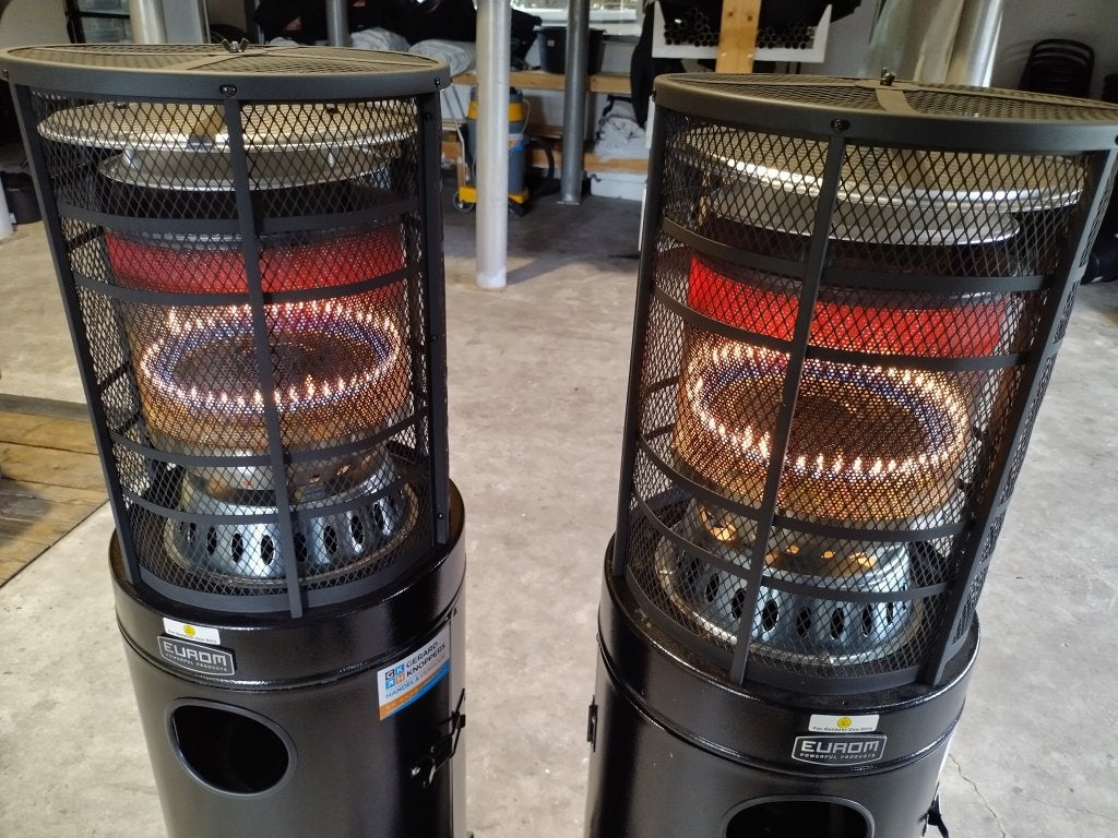 Heater te huur laag model op gas, Ophalen, Gebruikt
