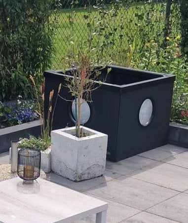 Te koop terrasvijver met 3 ramen T.E.A.B., Tuin en Terras, Ophalen, Zo goed als nieuw