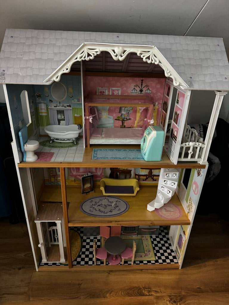 Kidkraft Barbiehuis Kaylee - Groot Poppenhuis, Ophalen, Gebruikt, Jongen of Meisje