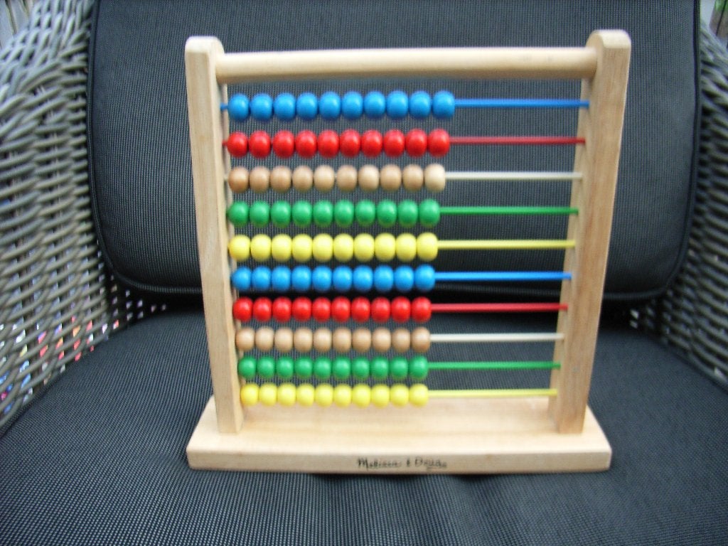 Melissa & Doug Abacus - Rekenbord - groot telraam, Ophalen of Verzenden, Zo goed als nieuw, Overige typen