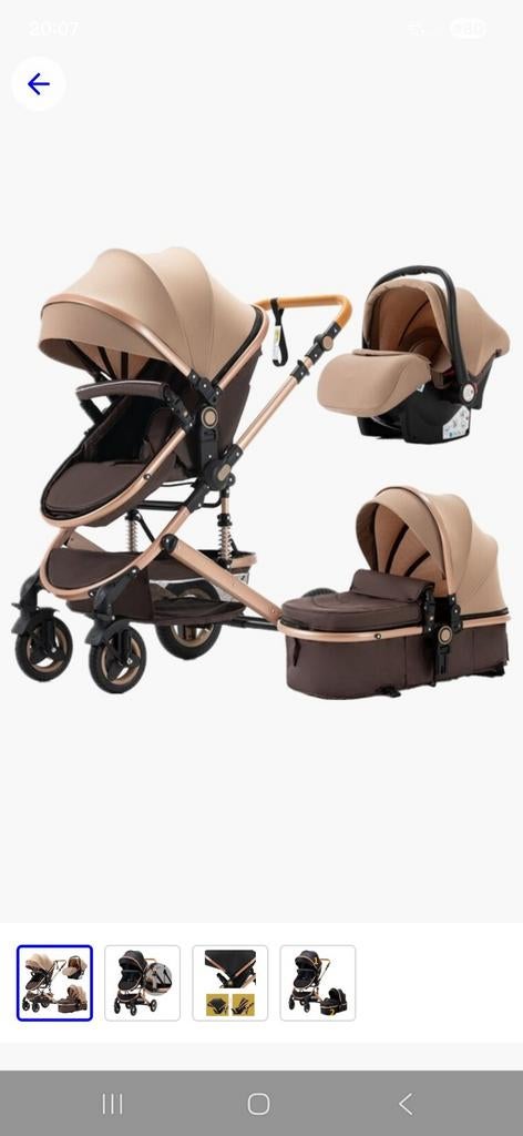 Kinderwagen 3 in 1, Kinderen en Baby's, Kinderwagens en Combinaties, Ophalen of Verzenden, Gebruikt, Overige merken