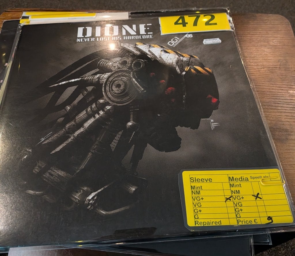 Dione - Never lost his Hardcore 472, Gebruikt, Hardcore, Inclusief binnenhoes, Ophalen of Verzenden