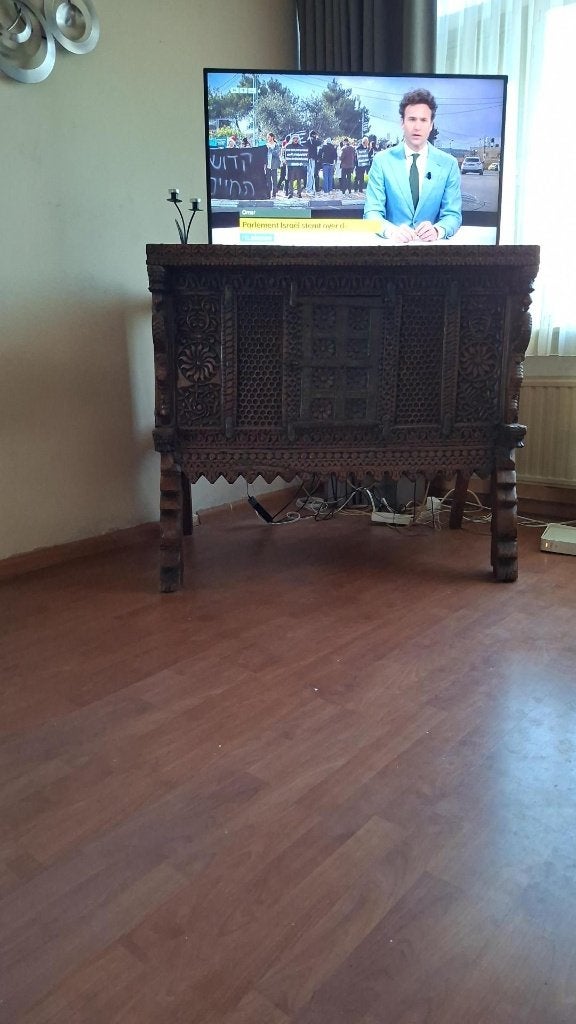 Handgemaakte Indiase kast, Antiek en Kunst, Ophalen of Verzenden