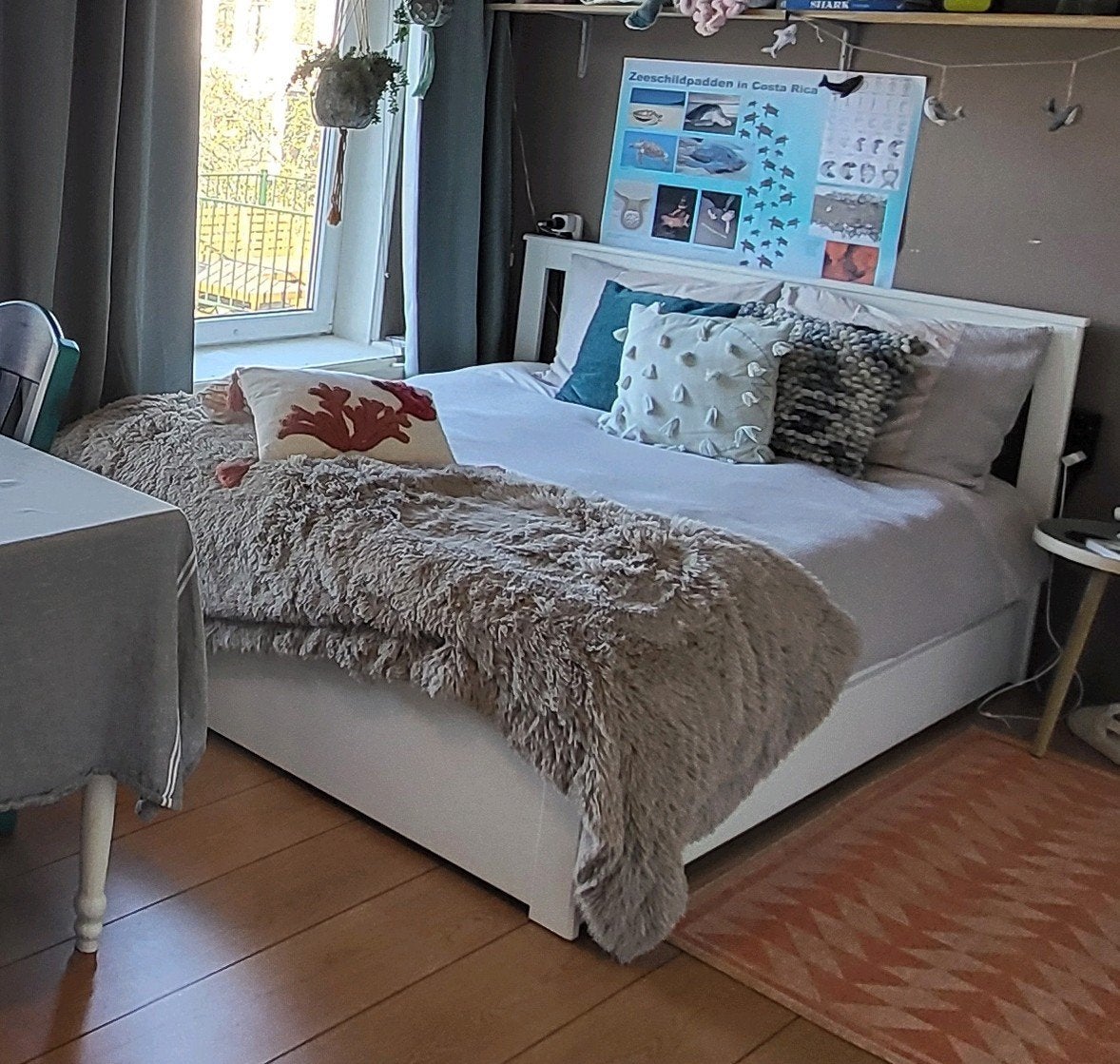 2 persoonsbed inclusief matras, Huis en Inrichting, Ophalen, Wit, Tweepersoons, 140 cm