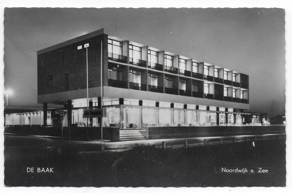 Noordwijk aan Zee De Baak Ongelopen Ansichtkaart (B7068), Ophalen of Verzenden, 1940 tot 1960, Ongelopen, Zuid-Holland