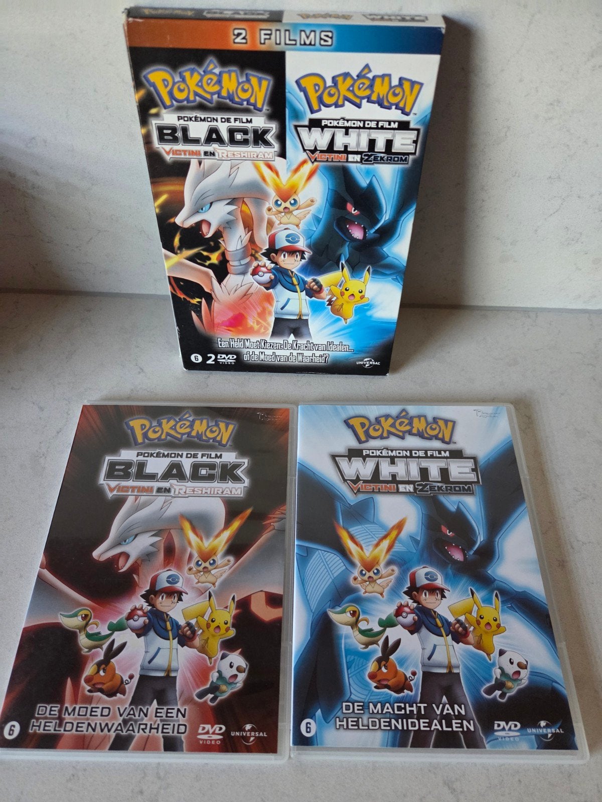 Pokemon - 2dvd box / Black + White, Cd's en Dvd's, Dvd's | Tekenfilms en Animatie, Alle leeftijden, Ophalen of Verzenden, Zo goed als nieuw