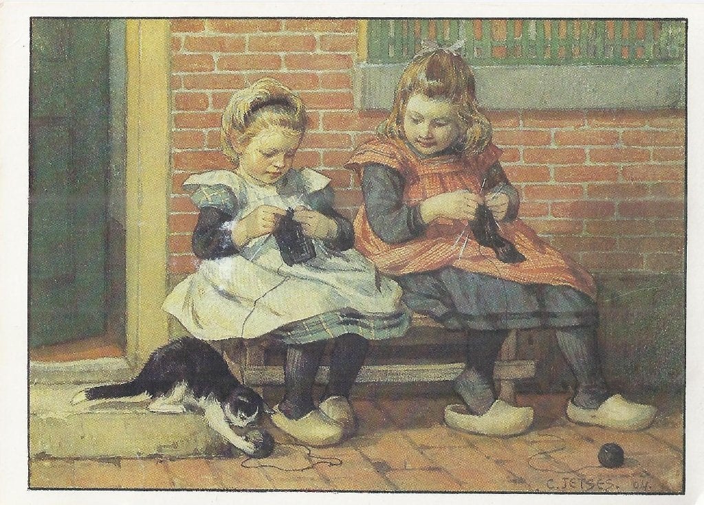 K6732 gelopen ansichtkaart OT en Sien wat doet poes 1986 -, Ophalen of Verzenden, 1980 tot heden, Gelopen