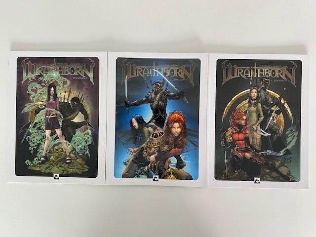 Wraithborn, SC, set 1 - 3, Joe Benitez, Urban fantasy strip, Boeken, Stripboeken, Complete serie of reeks, Ophalen of Verzenden