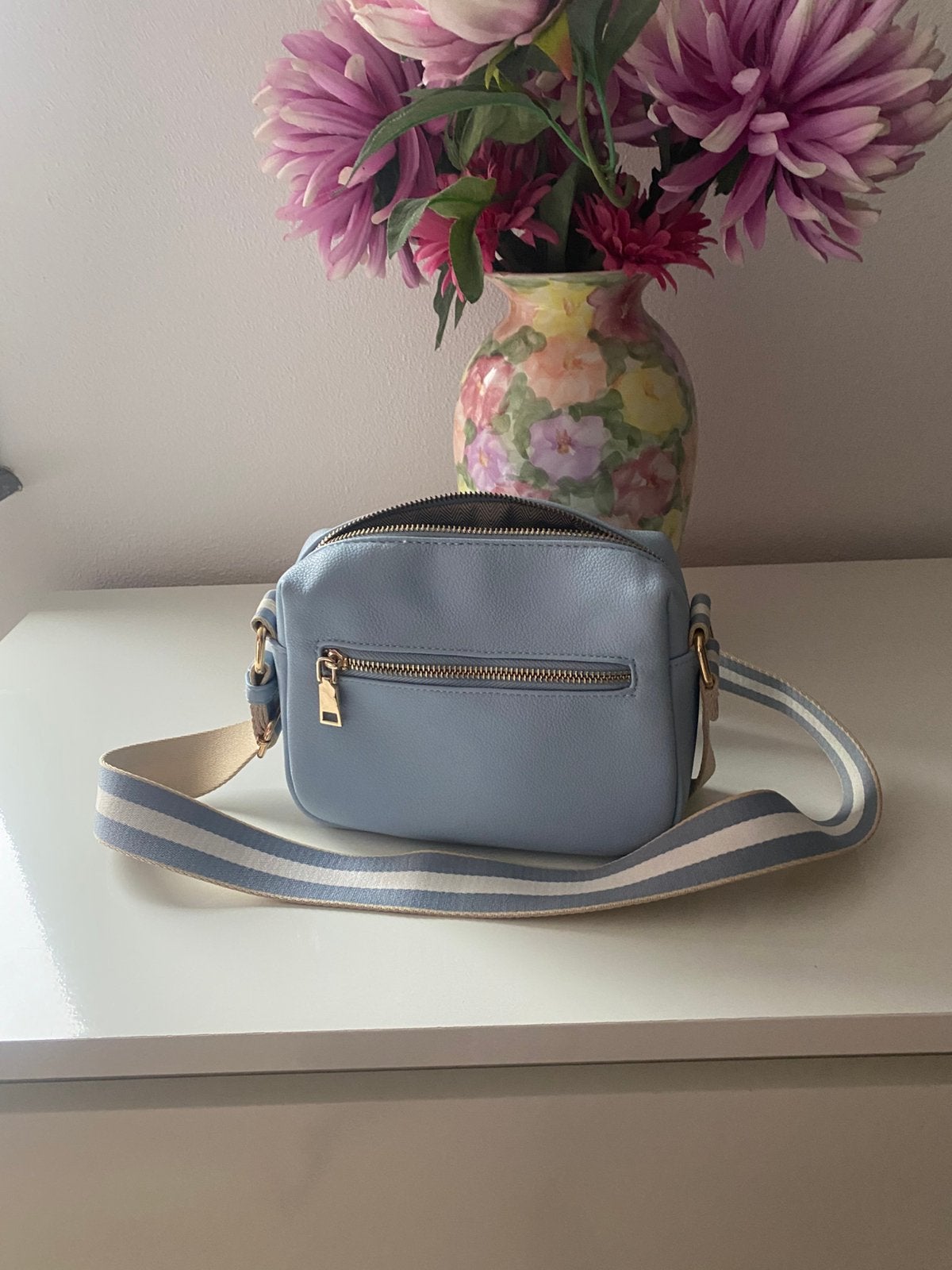 Mooi bodycross tasje, Ophalen of Verzenden, Zo goed als nieuw, Blauw, Schoudertasje