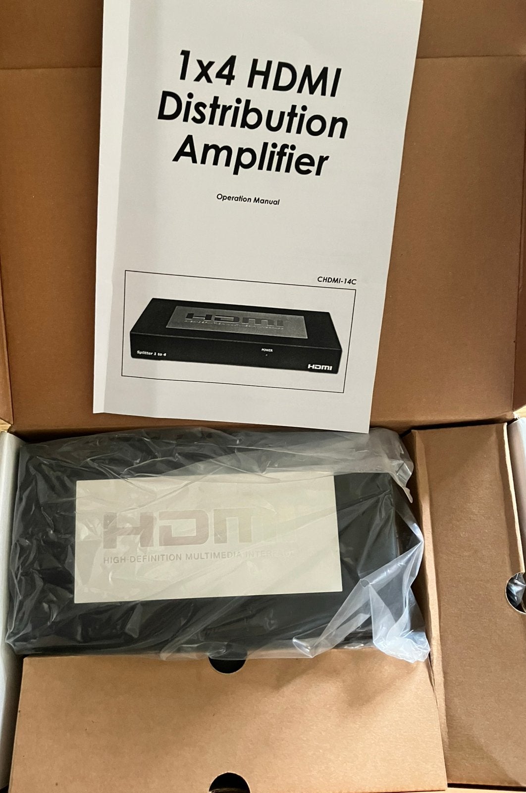 Cypress CHDMI-14C HDMI 1x4 Splitter / Distribution Amplifier, Ophalen of Verzenden, Nieuw
