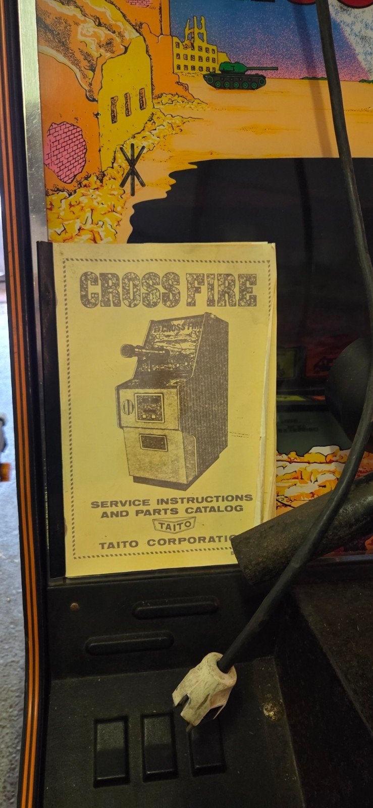 TAITO CROSS FIRE – Vintage Arcade Schietautomaat – Restaurat, Overige munten, Ophalen, Gebruikt
