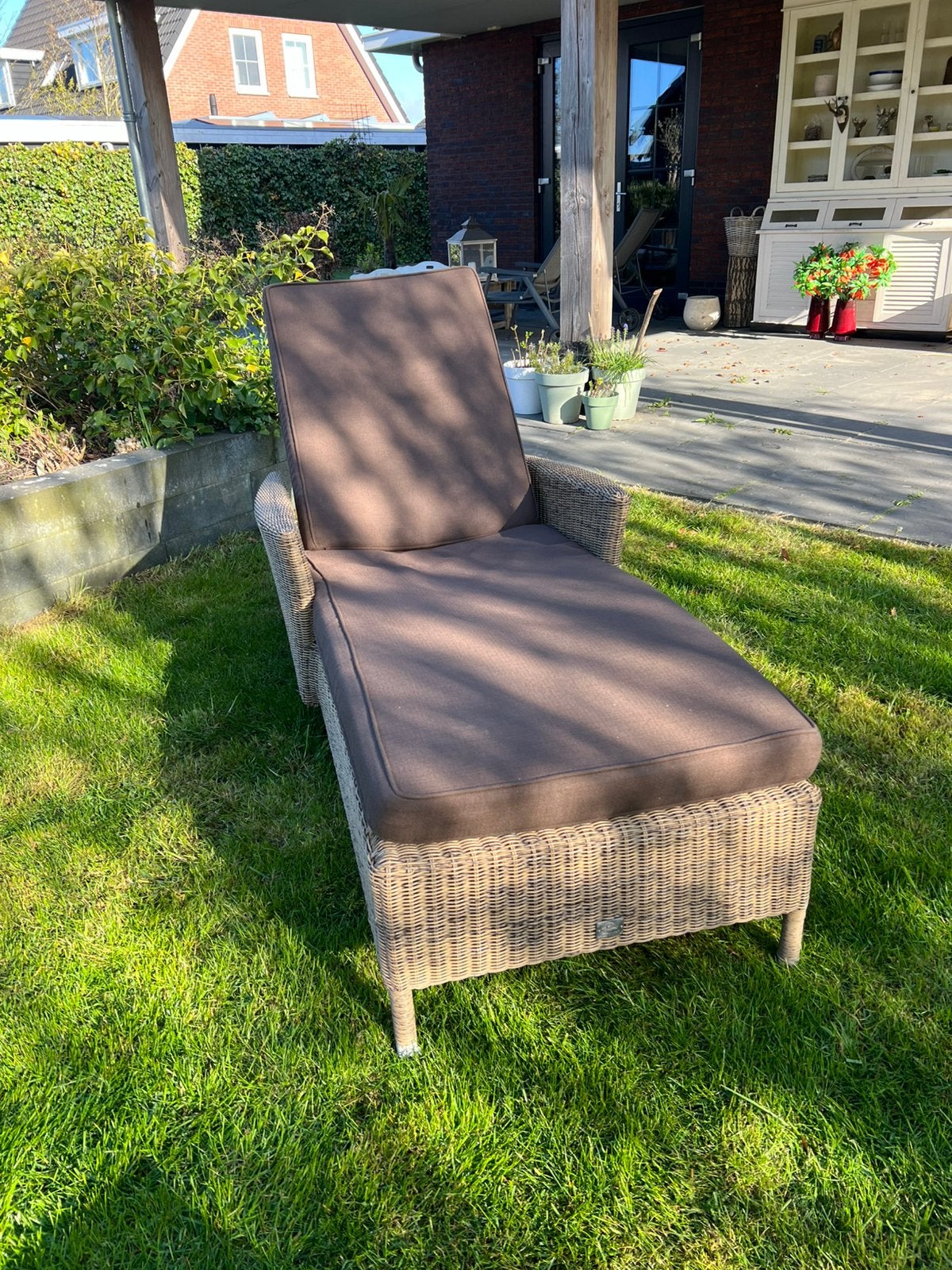 Exclusief Ligbed van 4 Seasons Outdoor, Ophalen, Zo goed als nieuw, Wicker