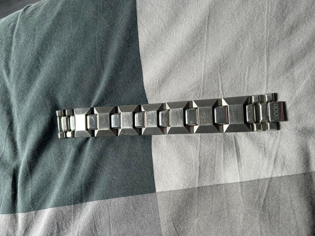 Zware heren  armband ixxxi, Sieraden, Tassen en Uiterlijk, Armbanden, Ophalen, Zo goed als nieuw, Zilver, Staal