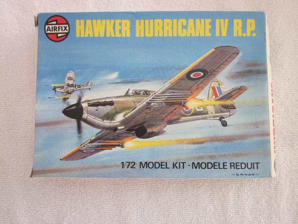 Airfix Hawker Hurricane IV R.P schaal 1:72 ongebouwd 1976., Overige merken, 1:72 tot 1:144, Ophalen of Verzenden, Zo goed als nieuw