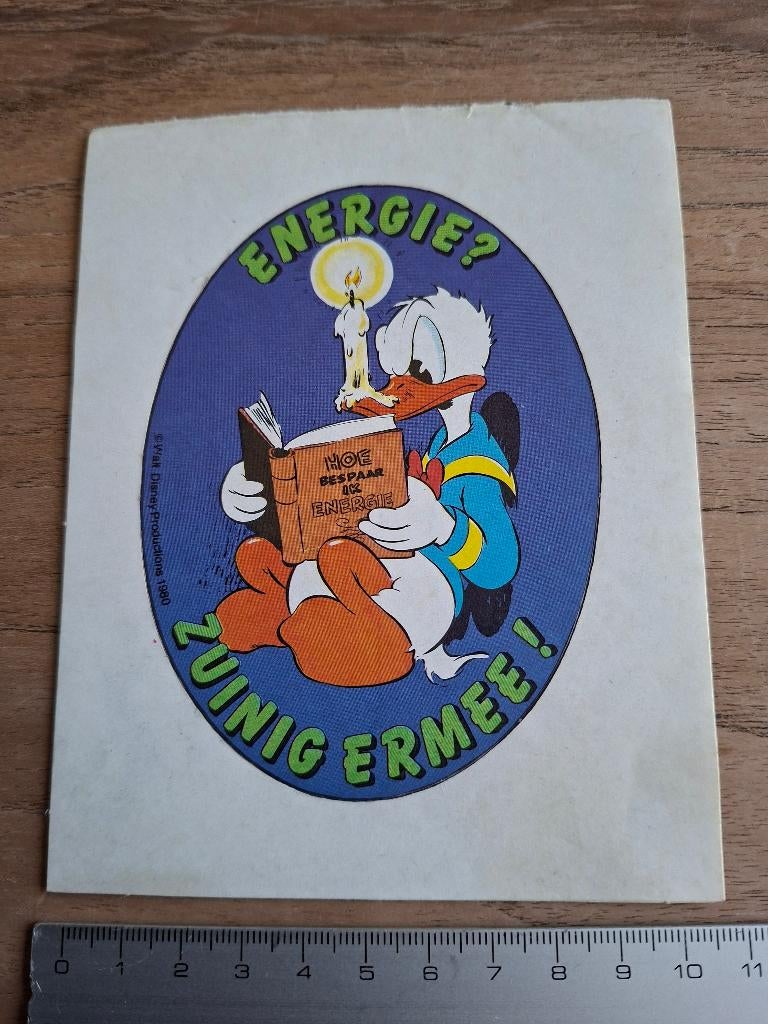 Sticker Donald Duck, Ophalen of Verzenden, Zo goed als nieuw, Strip of Tekenfilm