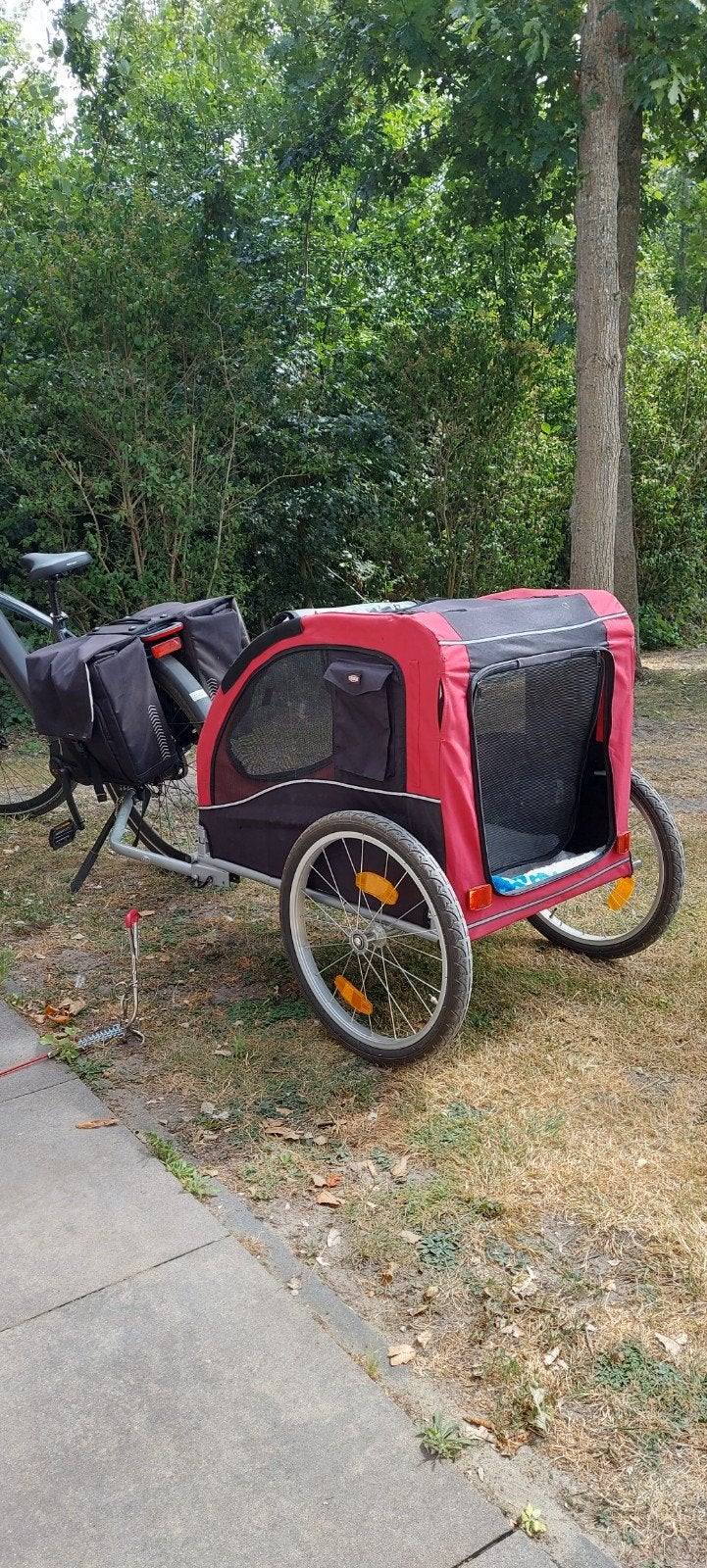 trixie honden fietskar, Trixie, Ophalen, Gebruikt, Hondenfietskar