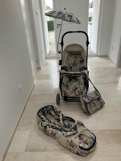 Complete retro kinderwagen met bijhorende accessoires, Ophalen, Zo goed als nieuw, Overige merken