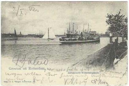 Haven-Rotterdam, Verzamelen, Ophalen of Verzenden, Gebruikt, Kaart, Foto of Prent