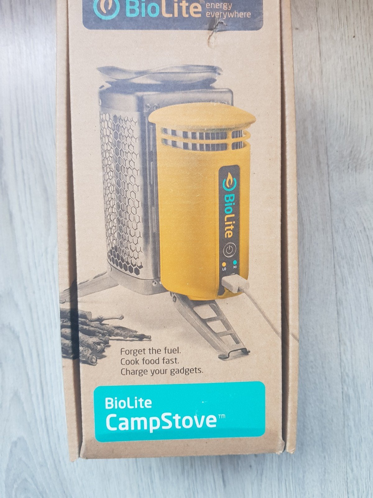 biolite  campstove, Ophalen
