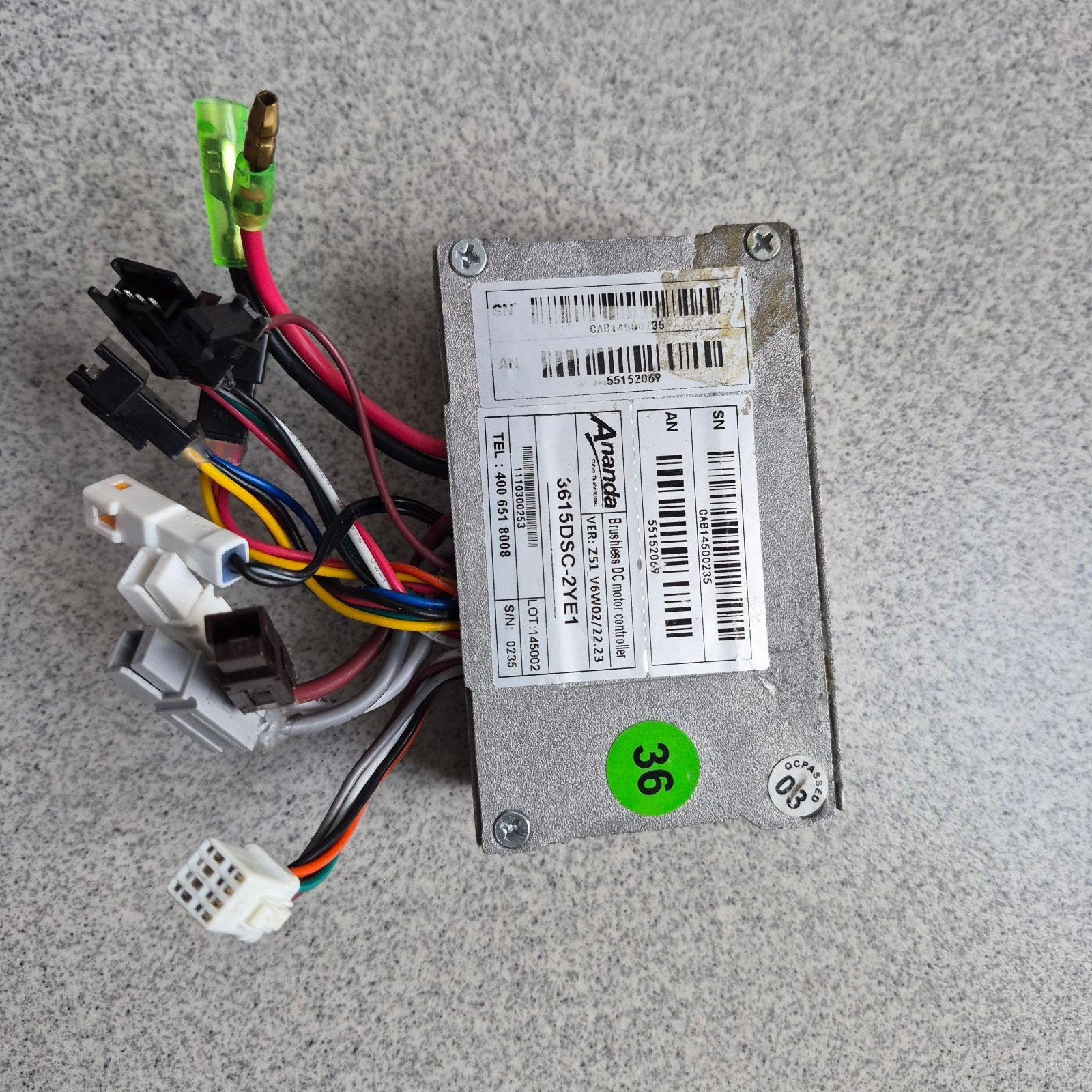 Ananda 3615DSC-2YE1 E-bike Motor Controller voor Sparta, Elektrische fiets, Ophalen of Verzenden, Motor, Aluminium