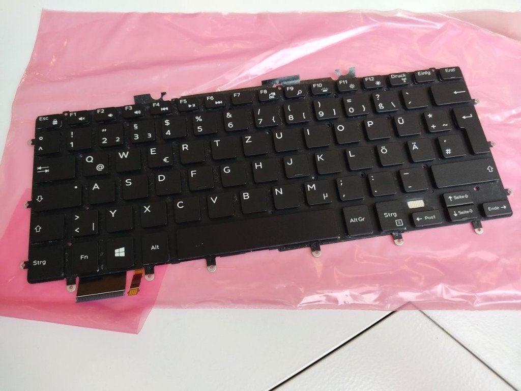 Dell XPS 15 9570 toetsenbord (backlit- QWERTZ), Computers en Software, Gebruikt, Ophalen of Verzenden, DELL, Qwertz