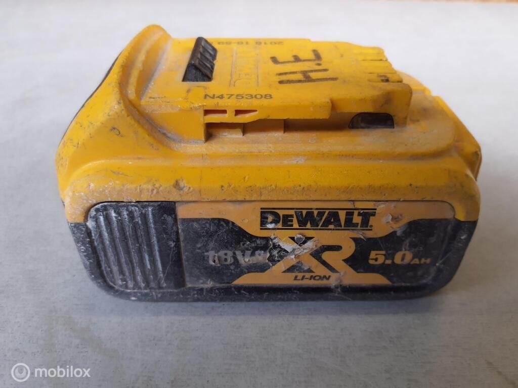 DeWalt Accu XRP 18v 5.0ah, Gebruikt