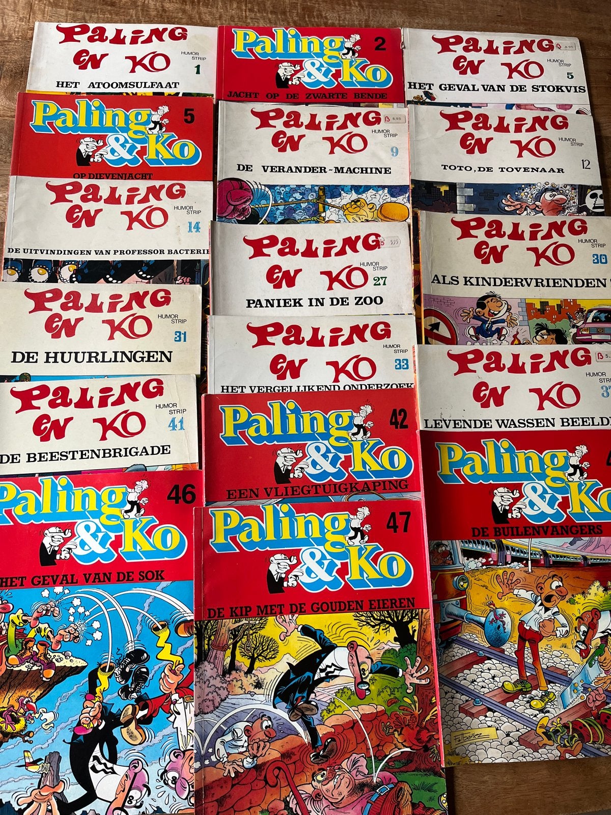 Paling en Ko - Grote collectie stripboeken, Meerdere stripboeken, Ophalen of Verzenden, Gelezen