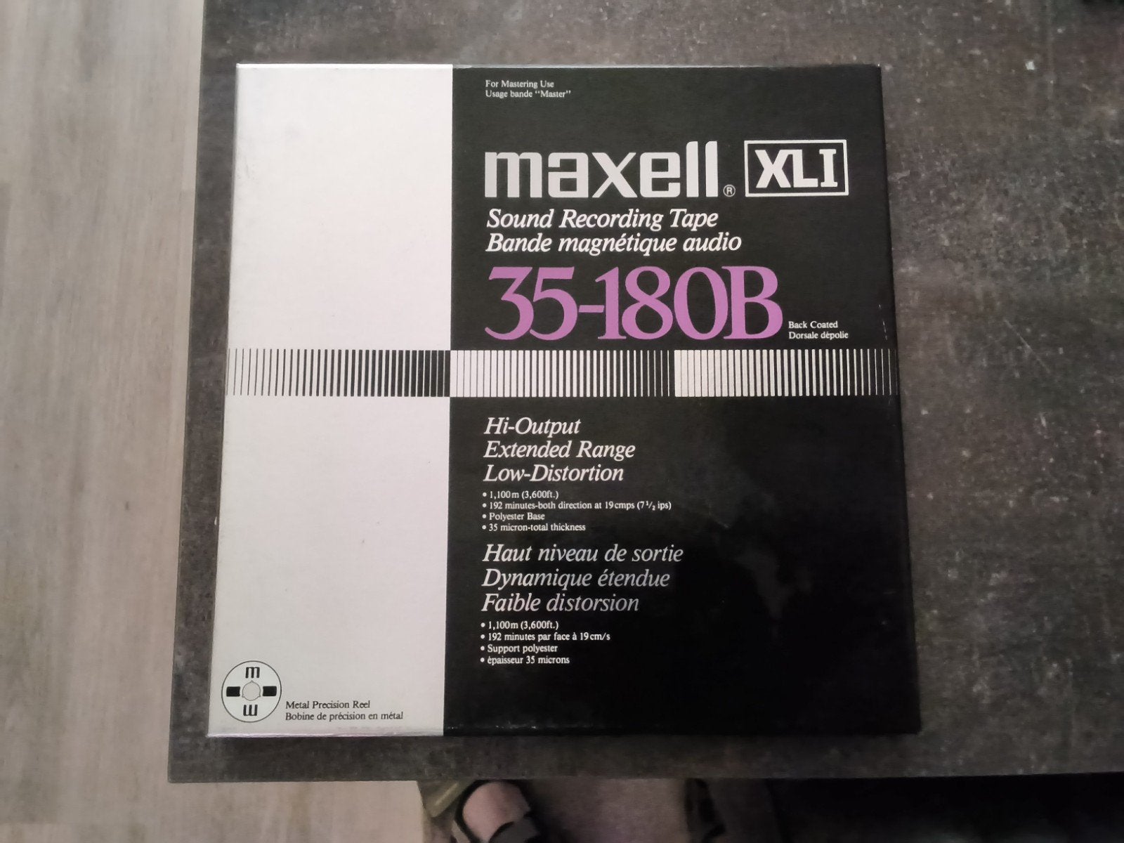 Maxell 35-180B XL 1, Audio, Tv en Foto, Bandrecorders, Ophalen of Verzenden