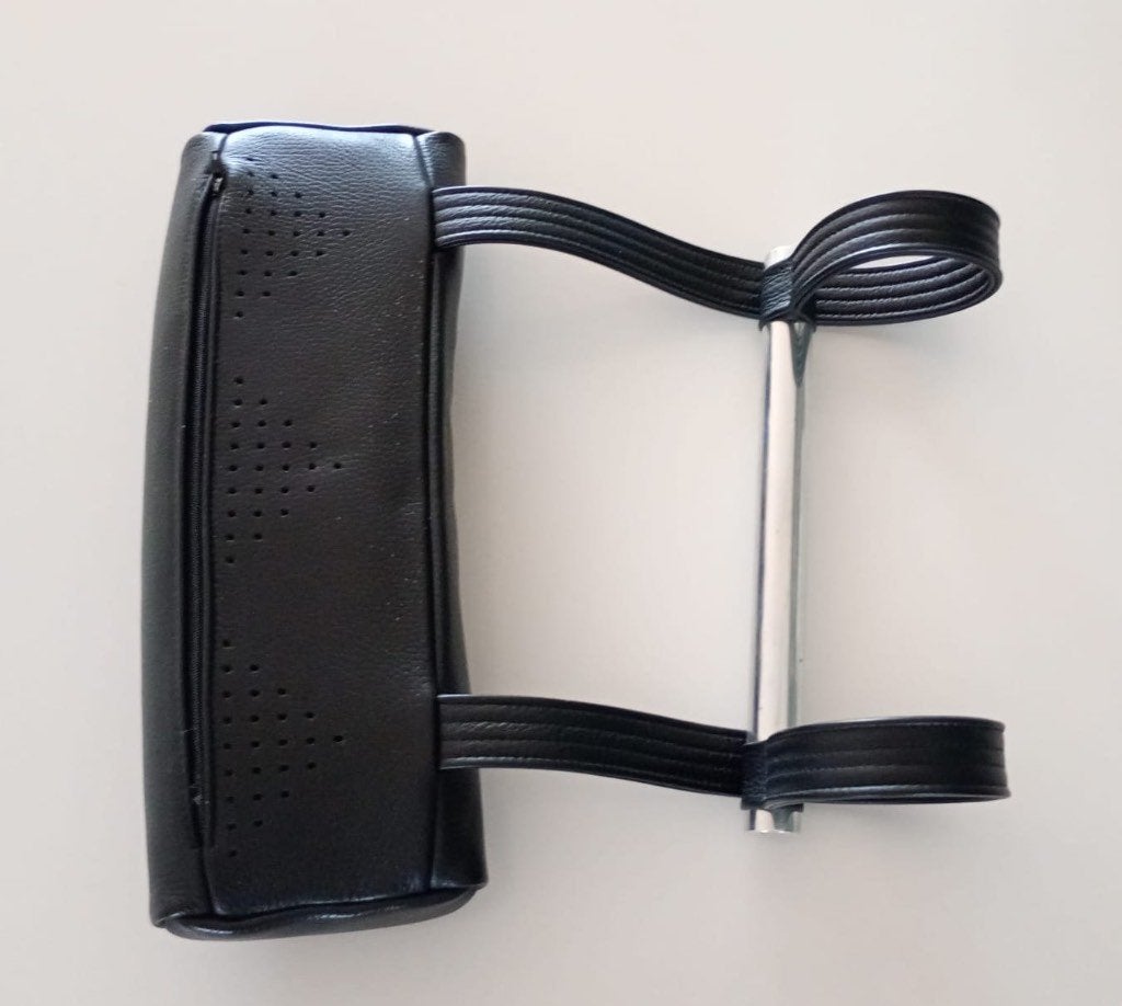 jori hoofdkussen/neksteun leder, Huis en Inrichting, Fauteuils, Ophalen of Verzenden, Zo goed als nieuw, Leer, Minder dan 50 cm