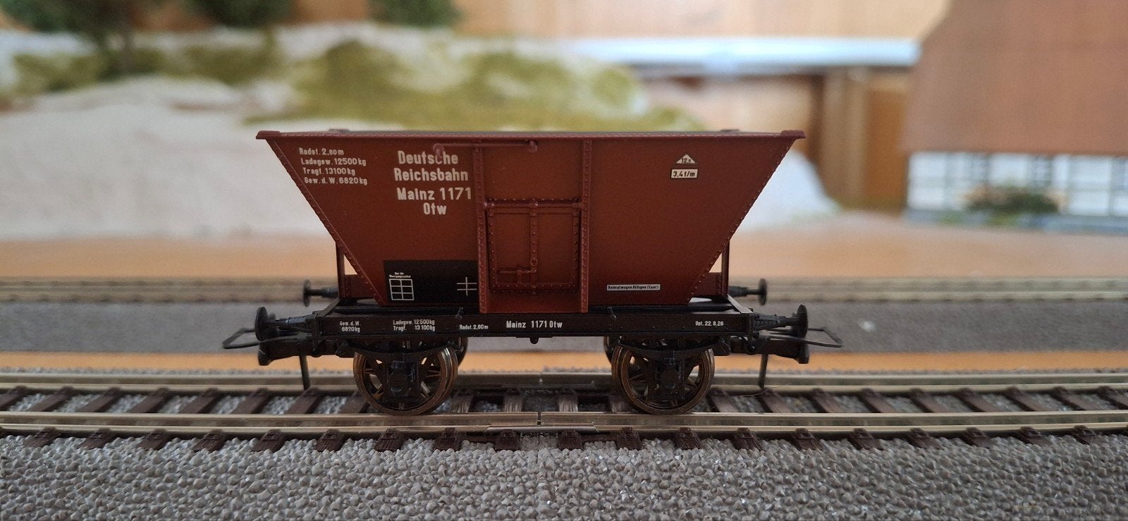 Brawa 48783 Kolenhoppperwagen DRG Mainz 1171 Epoche II, Overige merken, Gelijkstroom of Wisselstroom, Wagon, Ophalen of Verzenden