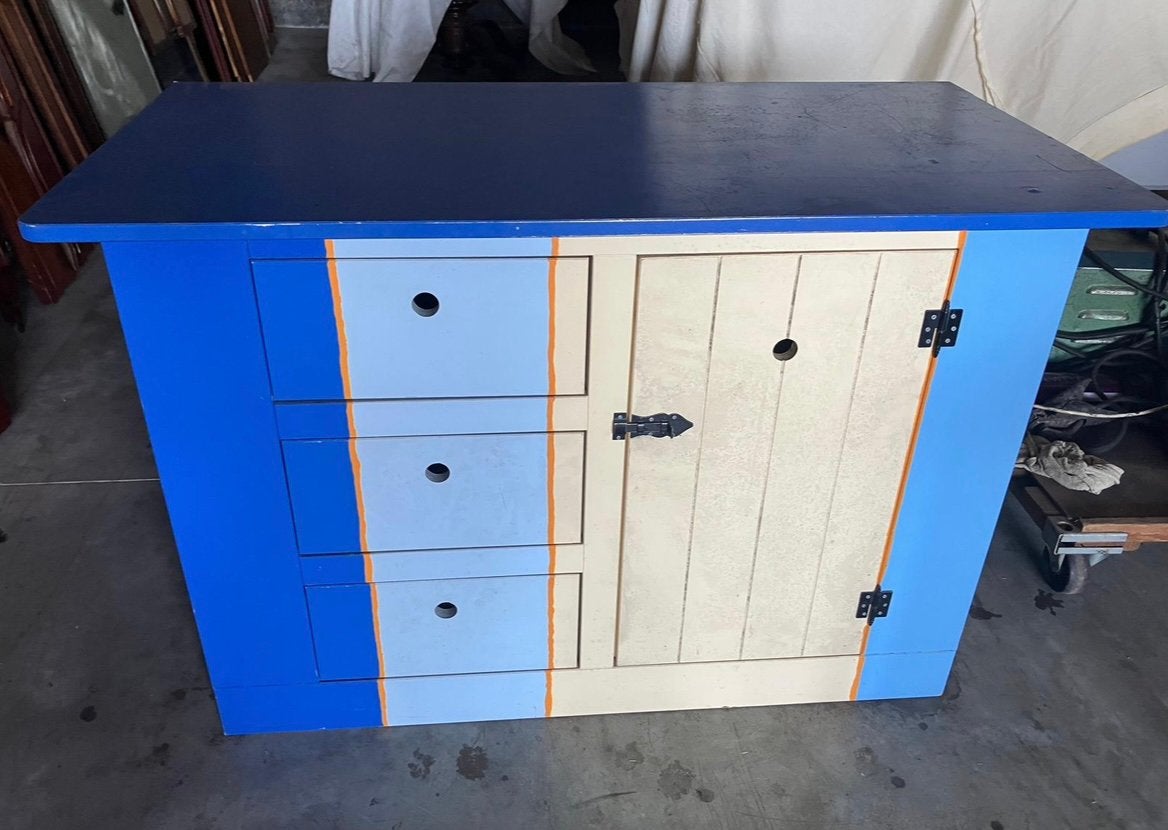 MDF commode, Gebruikt, 100 tot 150 cm, Ophalen of Verzenden, Overige houtsoorten