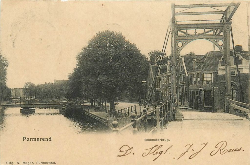702-088-023 Purmerend Beemsterbrug, Verzamelen, Ansichtkaarten | Nederland, Verzenden, Voor 1920, Noord-Holland