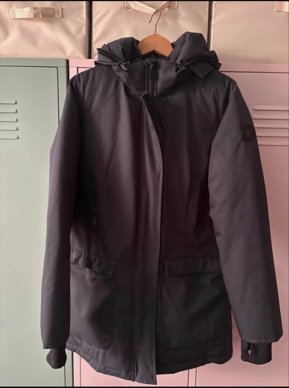 Airforce Slimfit Parka - Donkerblauw - Maat L, Ophalen of Verzenden, Zo goed als nieuw, Maat 42/44 (L), Blauw
