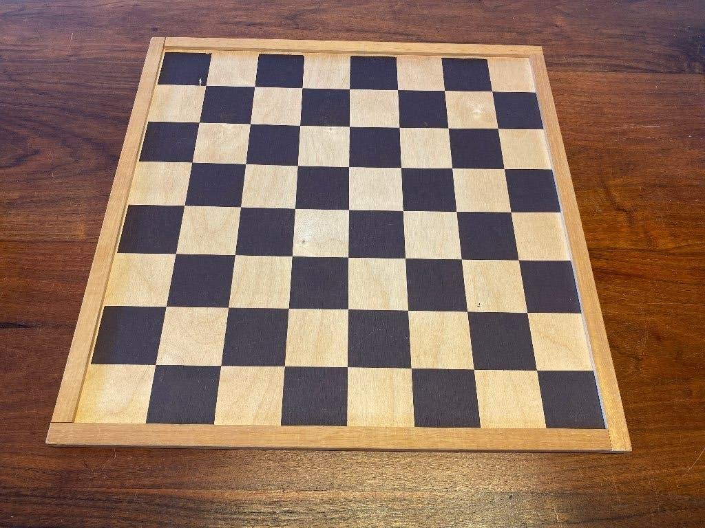 Houten schaak dambord, Een of twee spelers, Ophalen of Verzenden, Gebruikt