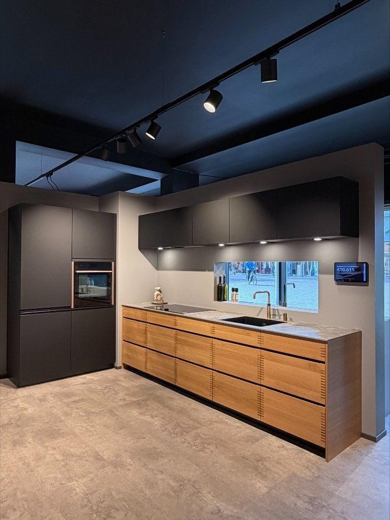 KVIK Oakwood / Compose  - showroom keuken, Overige kleuren, Verzenden, Nieuw, Enkelwandige keuken
