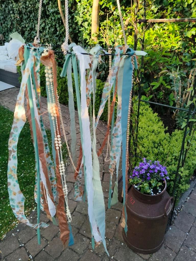 Ibiza Bohemian Linten dromenvanger, Meerkleurig, Boho, Nieuw, Ophalen of Verzenden