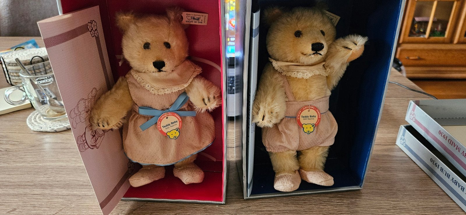 Steiff Teddy baby Girl-Boy .Maid -BUB 1993 replica"s  1930, Ophalen of Verzenden, Nieuw, Stoffen beer, Steiff
