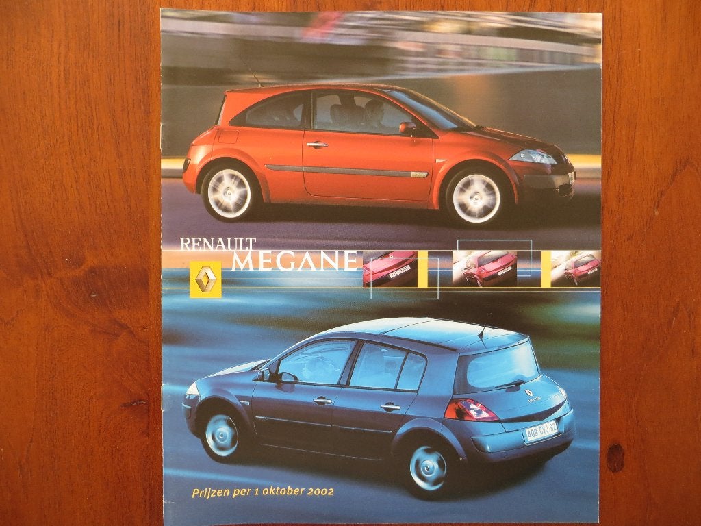Renault Megane Prijzen (okt. 2002), Ophalen of Verzenden, Nieuw, Renault