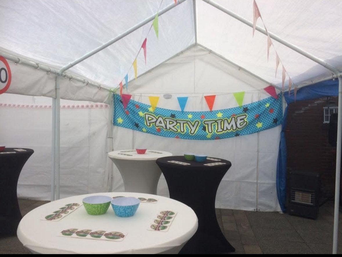 Partytent 3x6 meter - Compleet met frame en zeilen, Gebruikt, Partytent, Minder dan 4 meter, 5 tot 8 meter