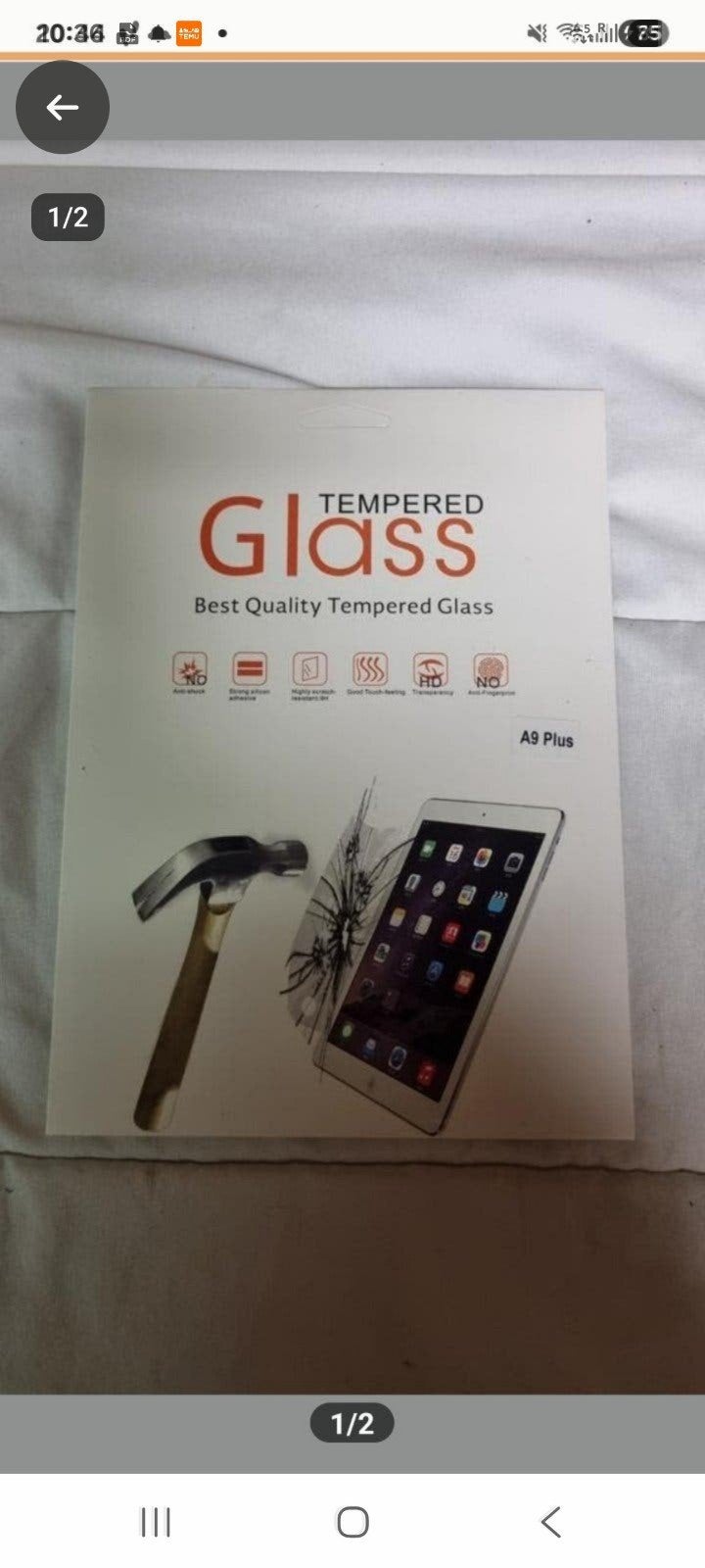 Tempered Glass Screenprotector voor A9 Plus Tablet, Ophalen of Verzenden, Nieuw, Overige typen