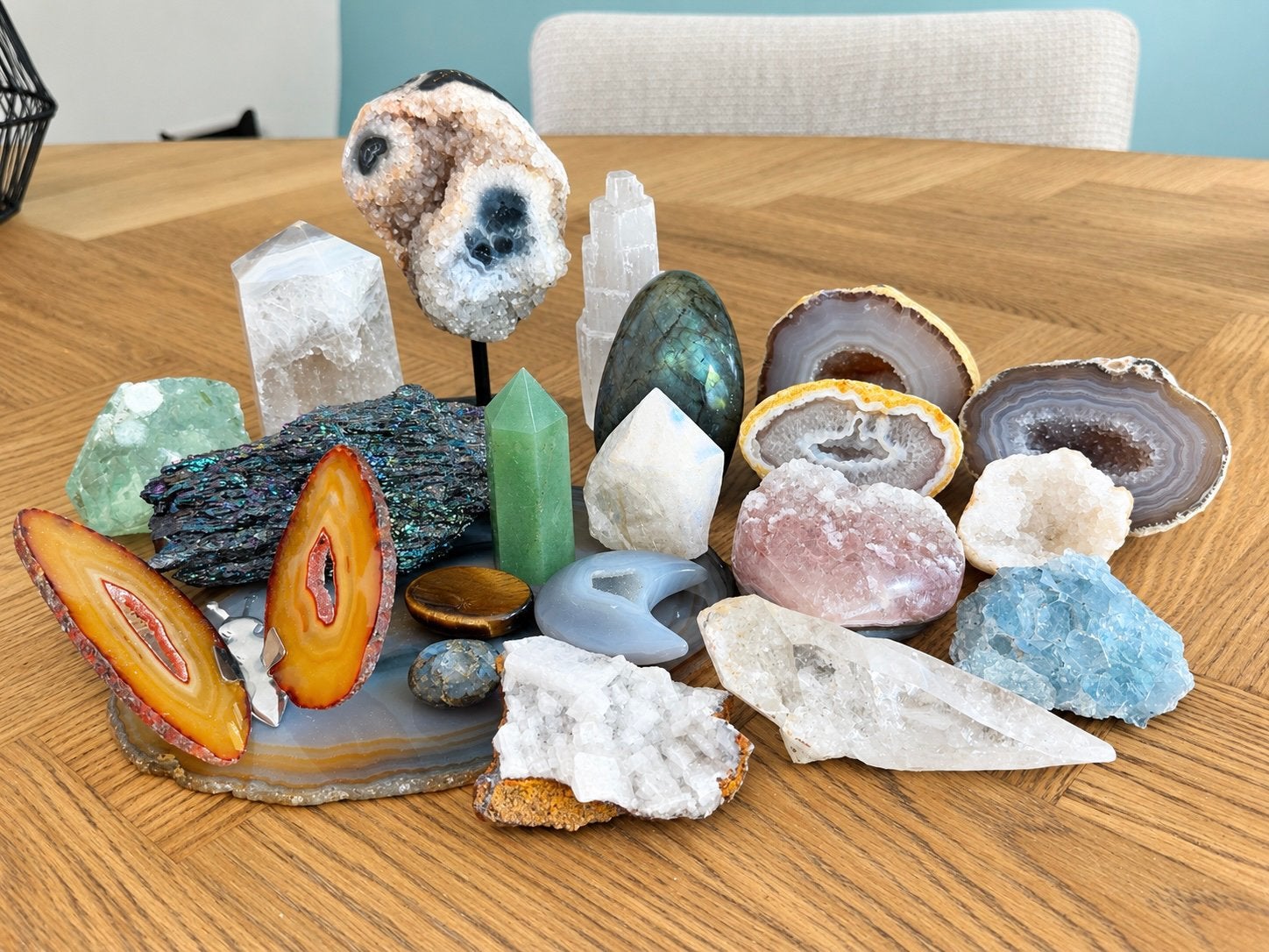 Edelstenen - 20 stuks, Sieraden, Tassen en Uiterlijk, Ophalen of Verzenden, Zo goed als nieuw