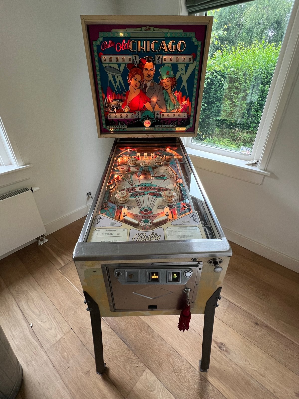 Bally Old Chicago Flipperkast - Klassieke Speelautomaat, Verzamelen, Ophalen, Gebruikt, Elektronisch, Bally