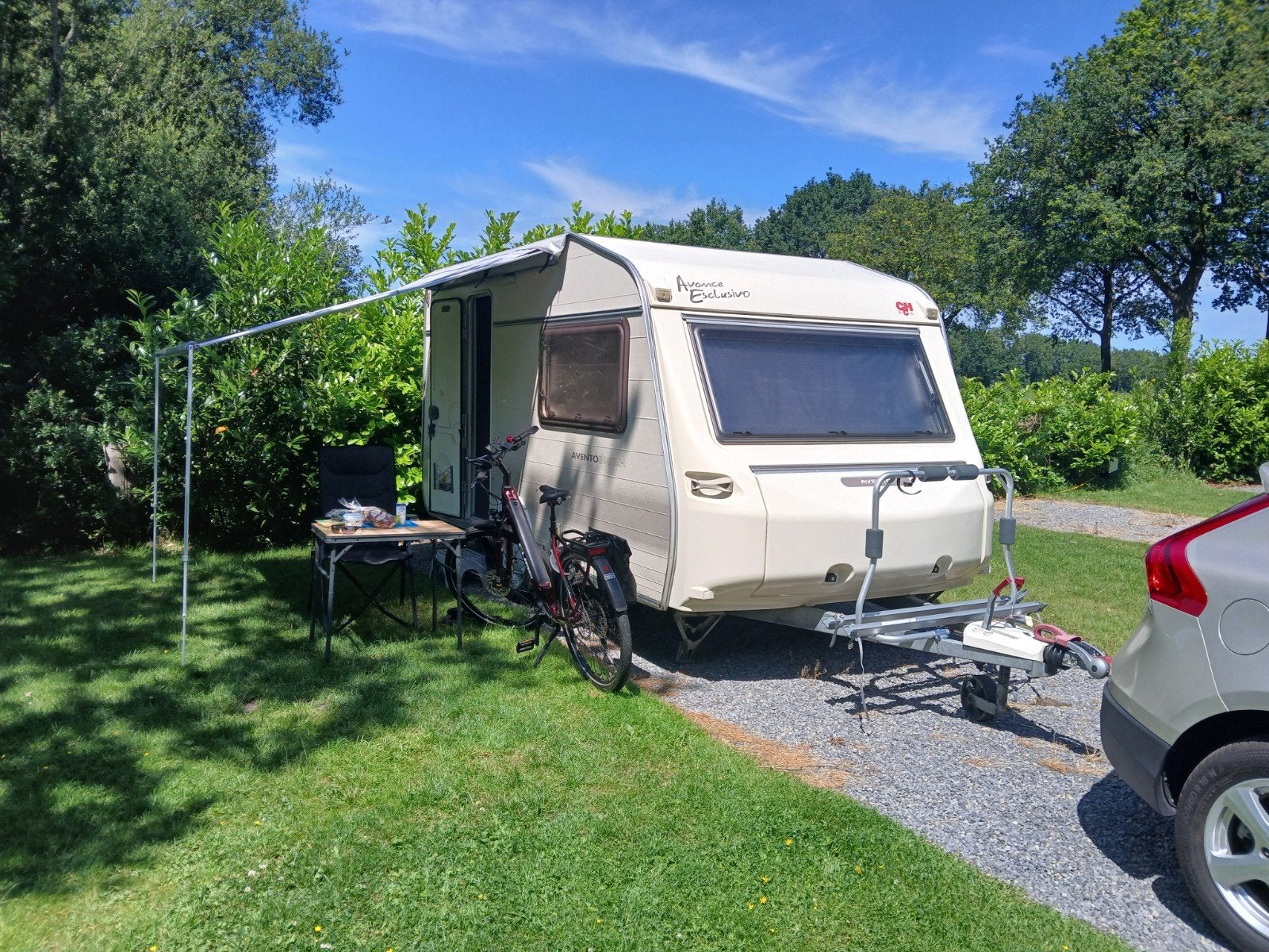 Fantastische Complete Avento 395TLH Enkele Bedden/Mover/2006, Caravans en Kamperen, Luifel, Particulier, 5 tot 6 meter, Overige