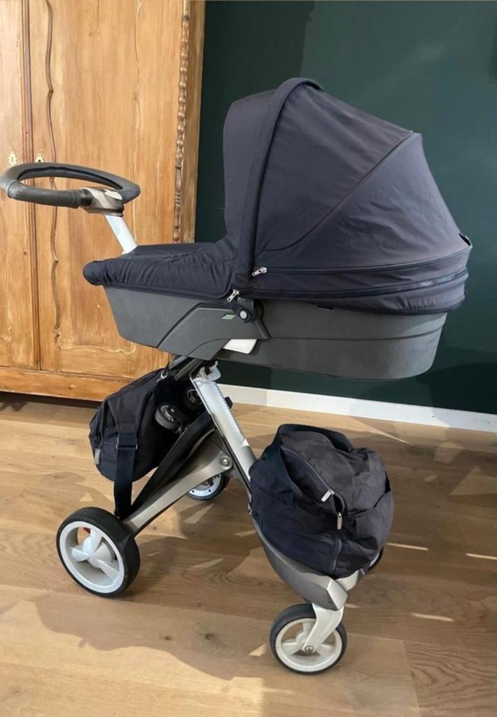 Stokke xplory kinderwagen compleet, Kinderen en Baby's, Kinderwagens en Combinaties, Zo goed als nieuw, Verstelbare duwstang, Ophalen