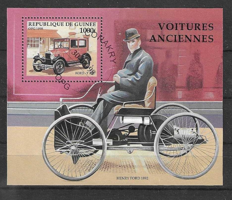 Guinee Michel blok 524 gestempeld AUTO’S, Ophalen of Verzenden, Guinee, Gestempeld