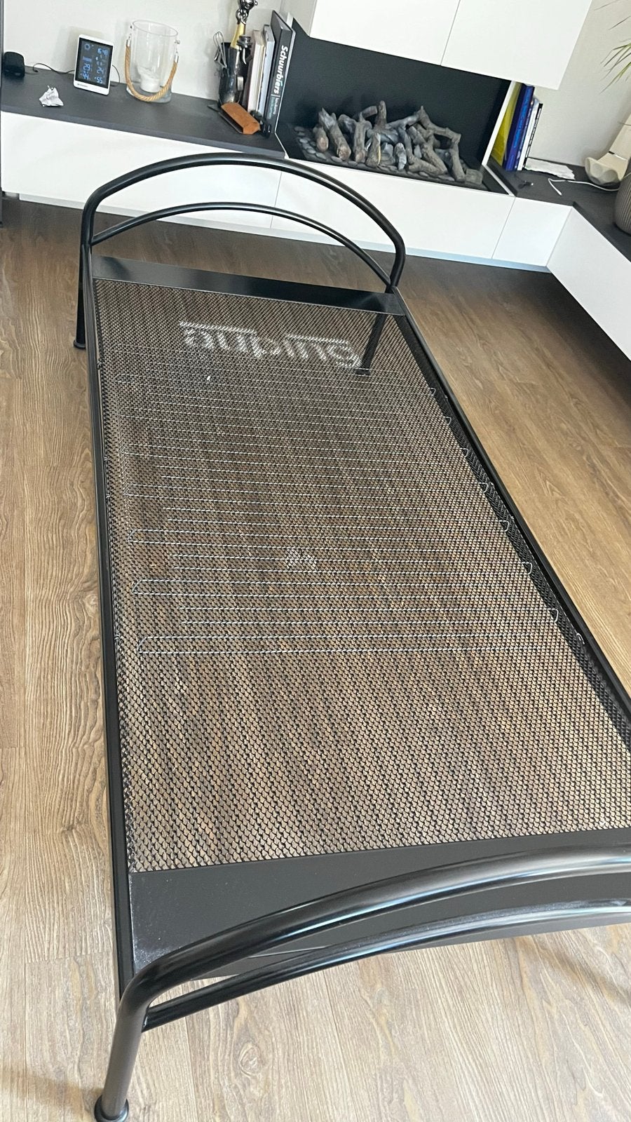 Auping eenpersoonsbed - Zeer goede staat, Ophalen, 90 cm, Eenpersoons, Zwart