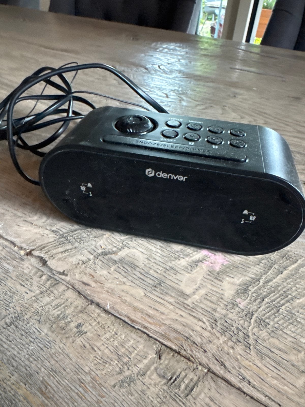 Denver Wekkerradio - Compact en Functioneel, Witgoed en Apparatuur, Wekkers, Ophalen of Verzenden, Gebruikt, Digitaal
