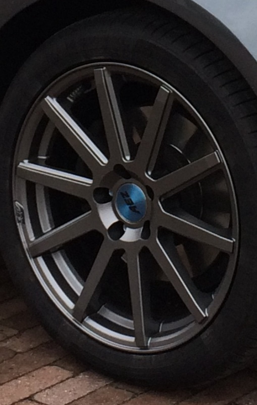 AEZ 18 inch velgen + a-merk banden – 5x112 Audi/VW/Mercedes), Ophalen, Zo goed als nieuw